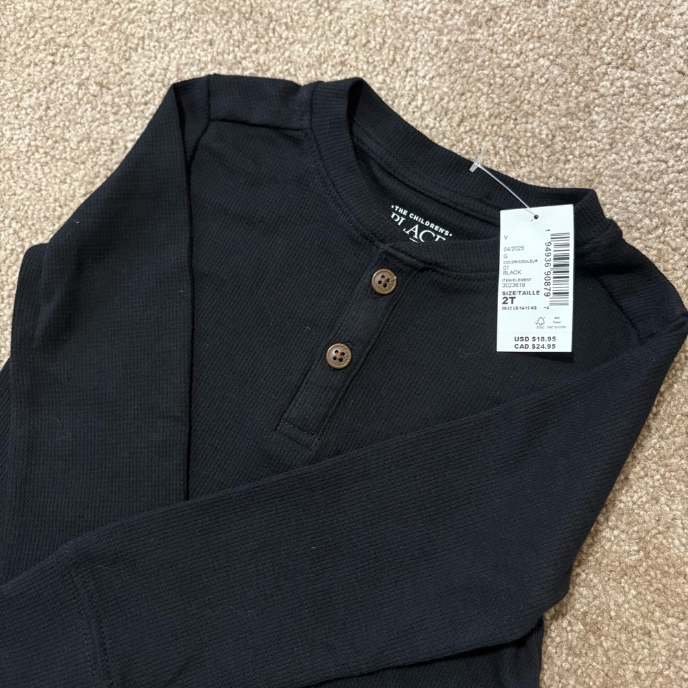 The Children’s Place Long Sleeve Thermal Henley